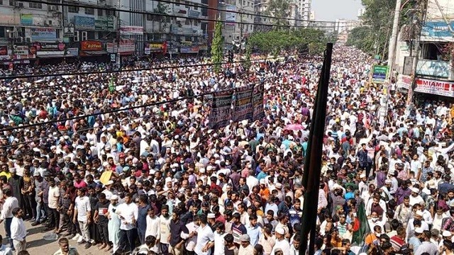 'নারায়ে তাকবির' ধ্বনিতে প্রকম্পিত আরামবাগ